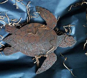 Unique Gifts from Daufuskie Island. turtle cut out of iron