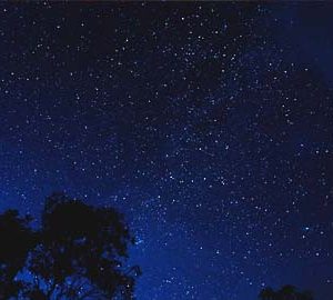 Stargazing on Daufuskie. stars in night blue sky