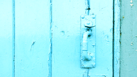Haint Blue. blue wooden door