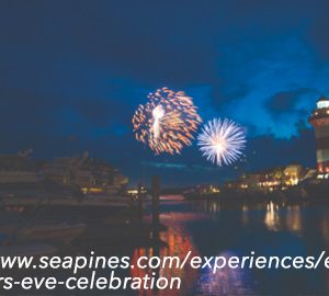Enjoy Fourth of July. fireworks over water