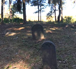 The Cemeteries on Daufuskie Island. old gravestones