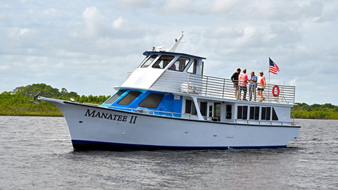 Lowcountry Ferry. A large white boat