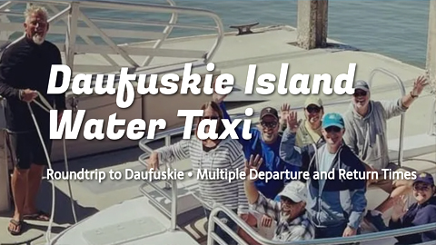 H20 Sports' Daufuskie Island Water Taxi. People on a boat